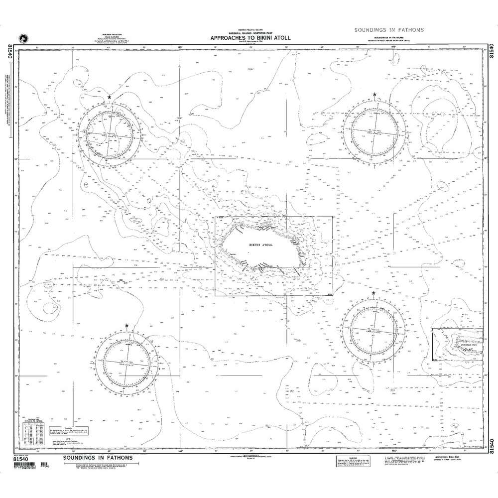 Paradise Clay NGA_81540 NGA Chart Apprs to Bikini Atoll [Marshall Islands]