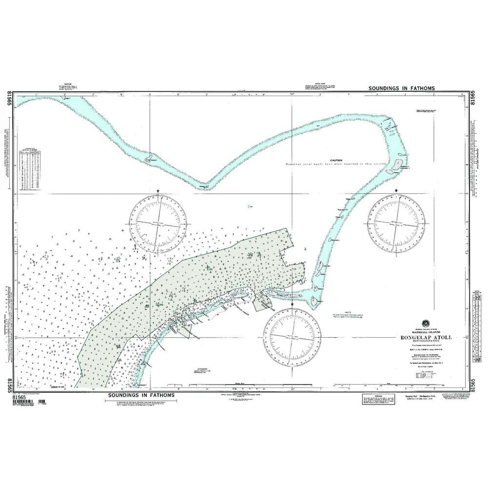 Paradise Clay NGA_81565 NGA Chart Rongelap Atoll Northeastern Part Marshall Islands