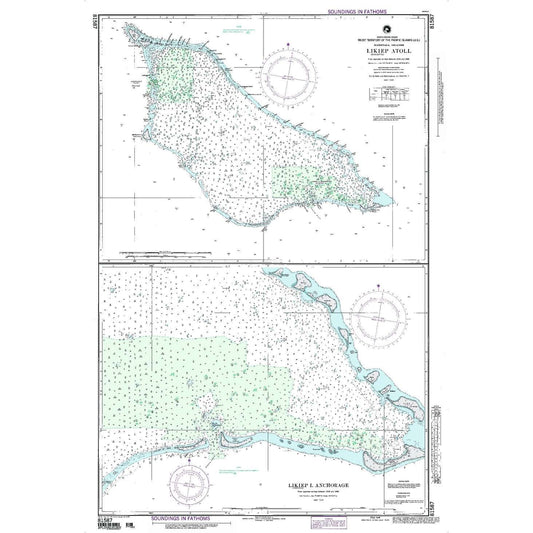Paradise Clay NGA_81587 NGA Chart North Pacific Ocean Trust Territory of the Pacific Islands (U. S. ) Marshall Islands Likiep (Rikieppu) Atoll