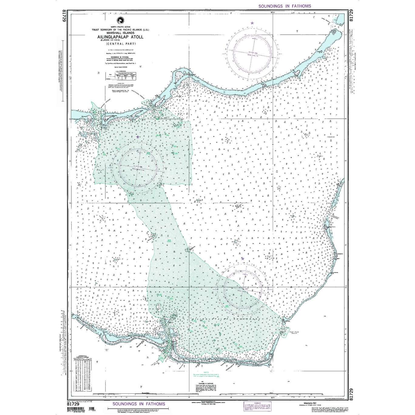 Paradise Clay NGA_81729 NGA Chart Ailinglapalap Atoll [Marshall Islands]