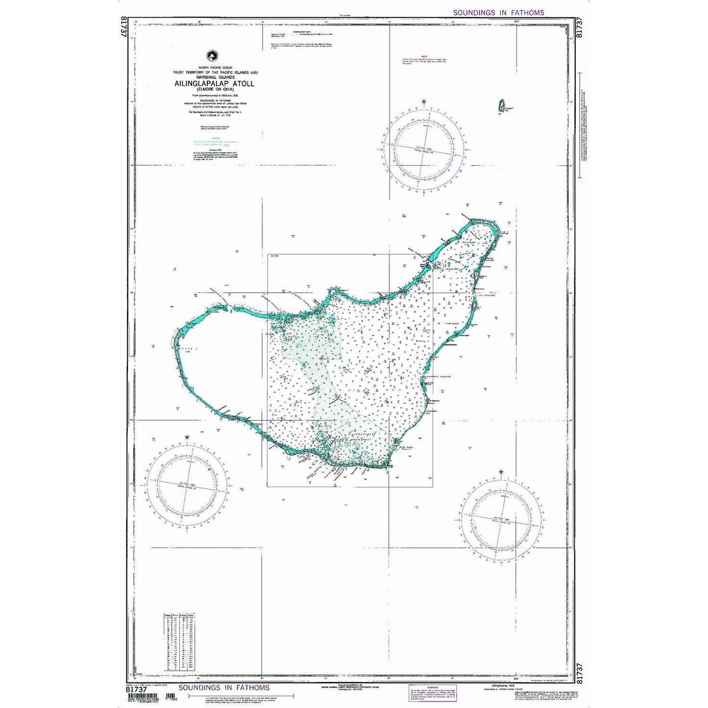 Paradise Clay NGA_81737 NGA Chart Ailinglapalap Atoll [Marshall Islands]