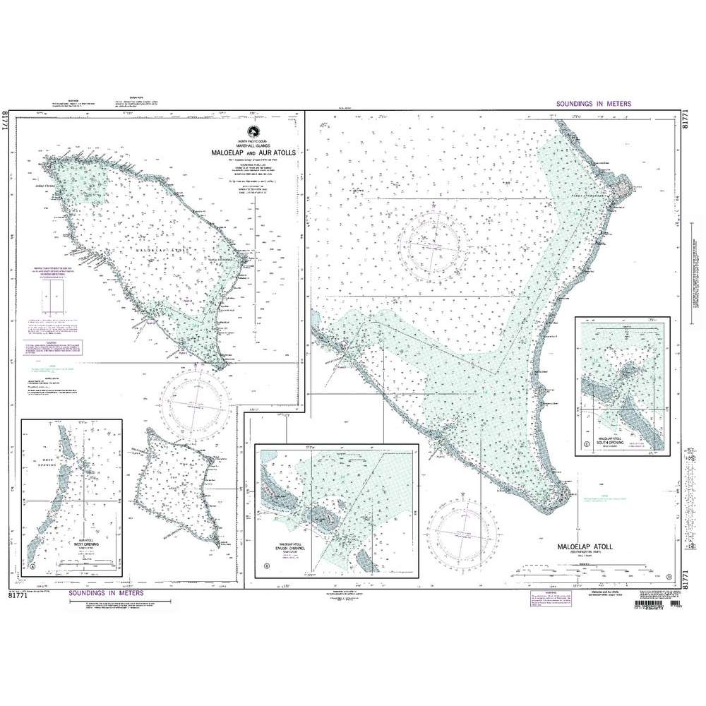 Paradise Clay NGA_81771 NGA Chart Maloelap and Aur Atolls