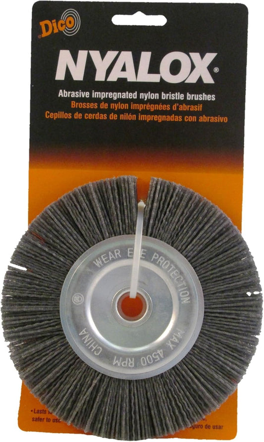 Dico 541-746-6 Nyalox Bench Grinder Brush 6-Inch Grey 80 Grit