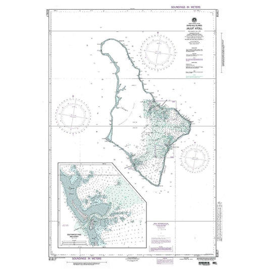 Paradise Clay NGA_81817 NGA Chart Jaluit Atoll Marshall Islands
