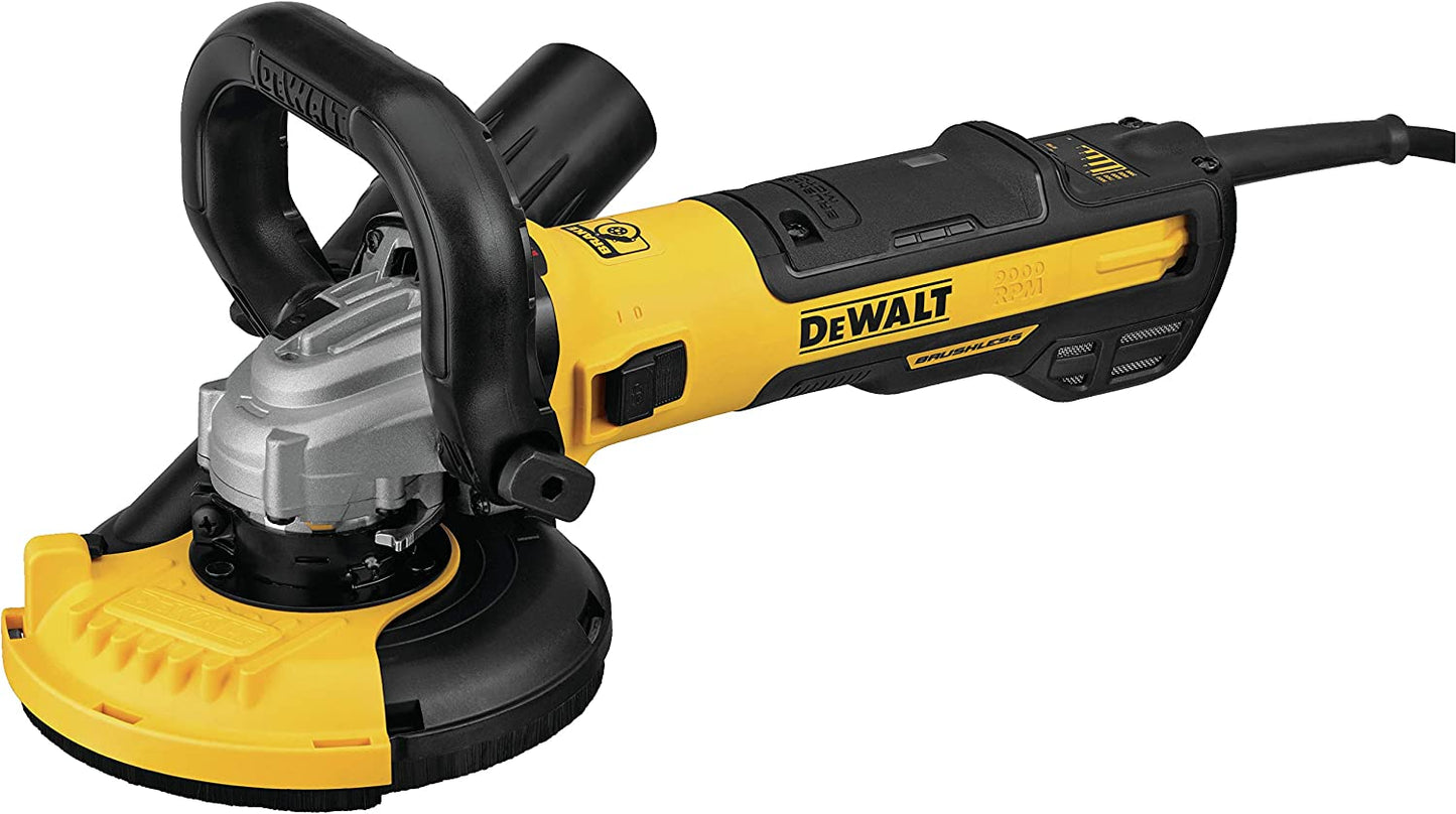 Dewalt DWE46253 5 In. Brushless Surfacing Grinder Kit With Kickback Brake