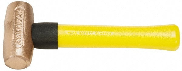 American Hammer AM15CUXFG Dead Blow Hammer, 24 oz Head, 1-1/2" Face Dia, Copper Head
