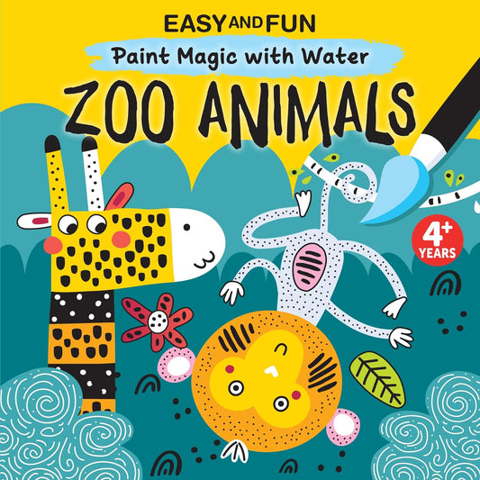 Paradise Clay FCP120 Easy and Fun Paint Magic with Water: Zoo Animals - Book