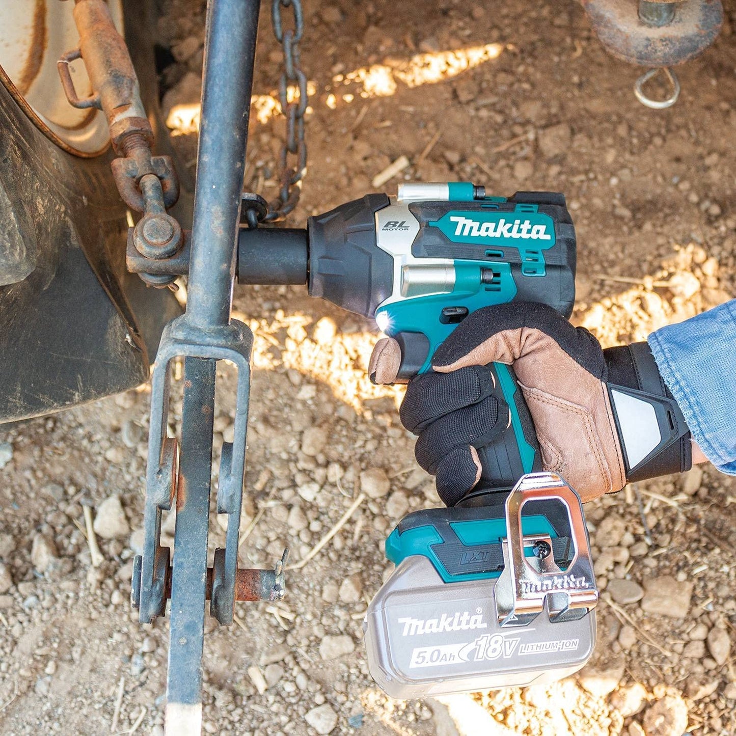 Makita XWT18XVZ 18V LXT® Lithium‘Ion Brushless Cordless 4‘Speed Mid‘Torque 1/2" Sq. Drive Utility Impact Wrench w/ Detent Anvil, Tool Only