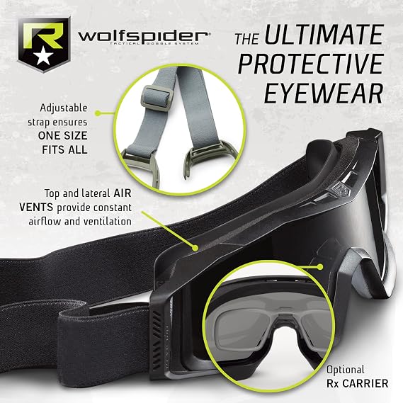 Revision Military 4-0307-0235 WOLFSPIDER® GOGGLE SYSTEM - DELUXE KIT