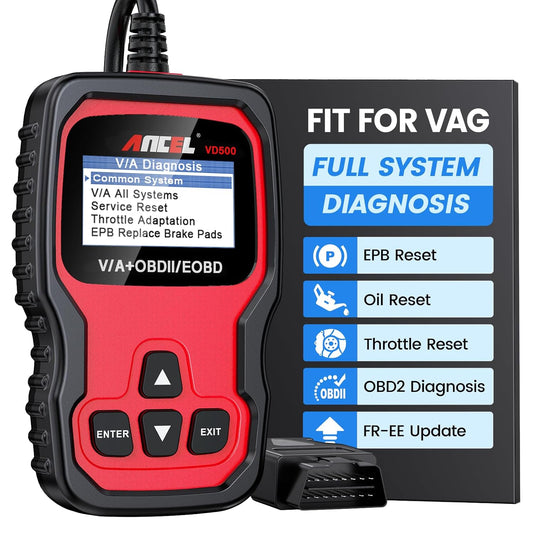 Ancel VD500 Advanced OBD2 Diagnostic Scanner & VAG Special Function Tool