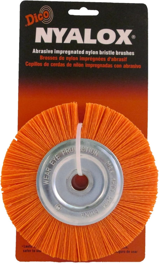 Dico 541-756-6 Nyalox Bench Brush 6-Inch Orange 120 Grit