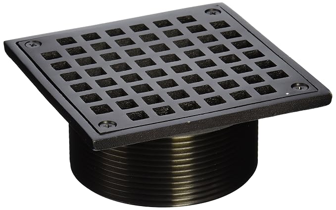 Jones Stephens D6096RB Oil Rubbed Bronze 3-1/2" Metal Spud with 5" Square Strainer