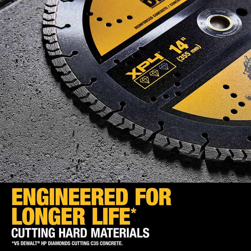 Dewalt DW47434 Xp4 Reinforced Concrete Segmented Diamond Blade