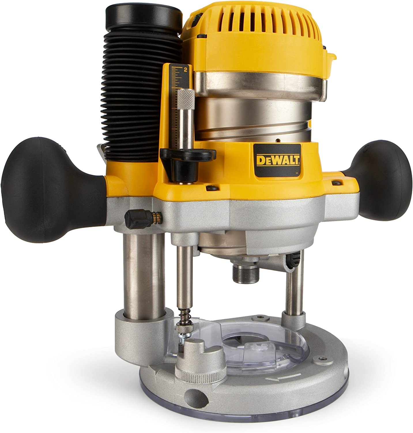 Dewalt DW618PK 2-1/4 Hp Electronic Vs Fixed/Base Plunge Base Ro