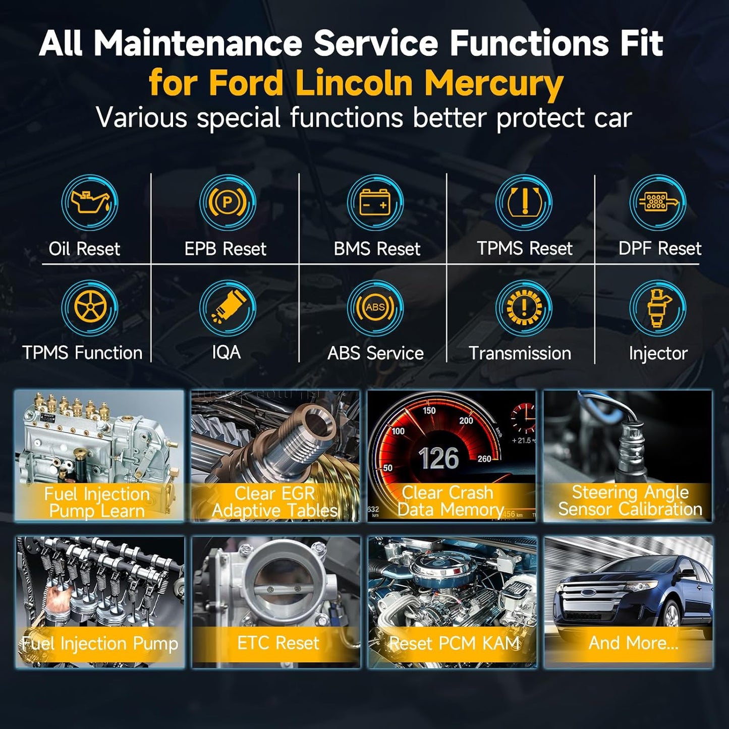 Ancel FD700 All-System OBD2 Diagnostic Scanner