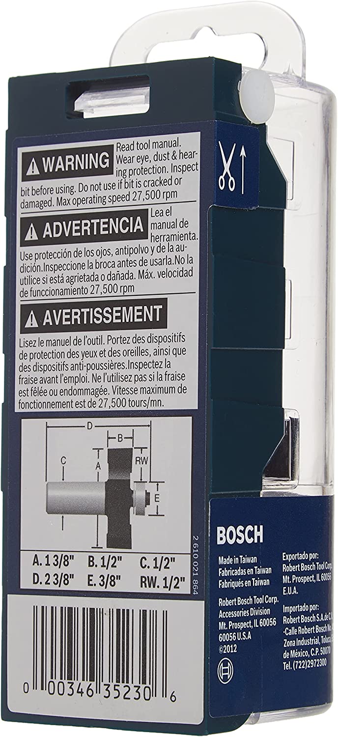 Bosch 85615MC Ct 1/2 X 1/2 Rabbeting W/Bb 2F 1/2S