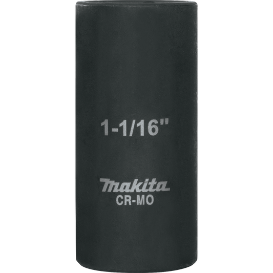 Makita A-96344 1‘1/16" Deep Well SAE Impact Socket, 1/2" Drive