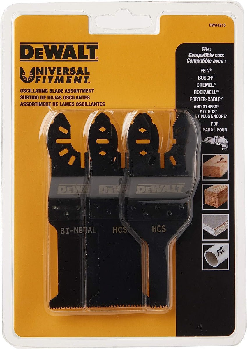 Dewalt DWA4215 Oscillating 3-Pc. Set