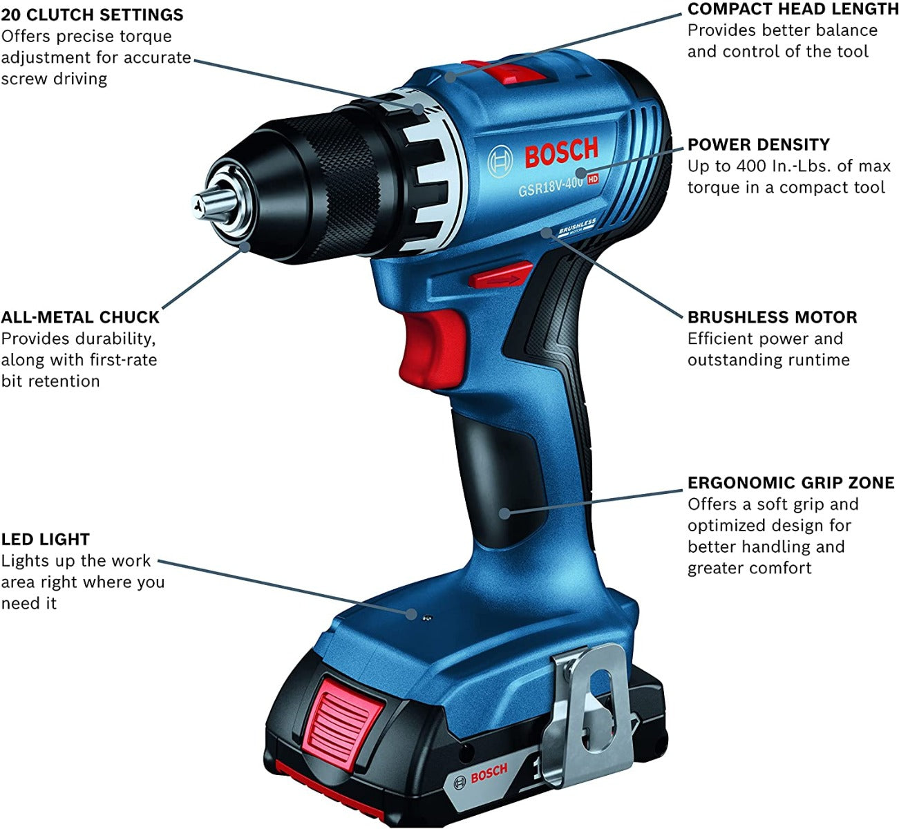 Bosch GXL18V-27B22 18V 2-Tool Combo Kit