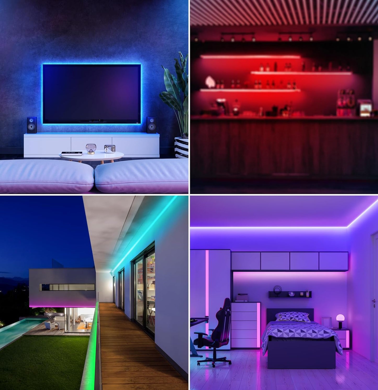 Feit Electric TAPE384/RGB 32 ft. Color Changing LED Strip Light with Remote
