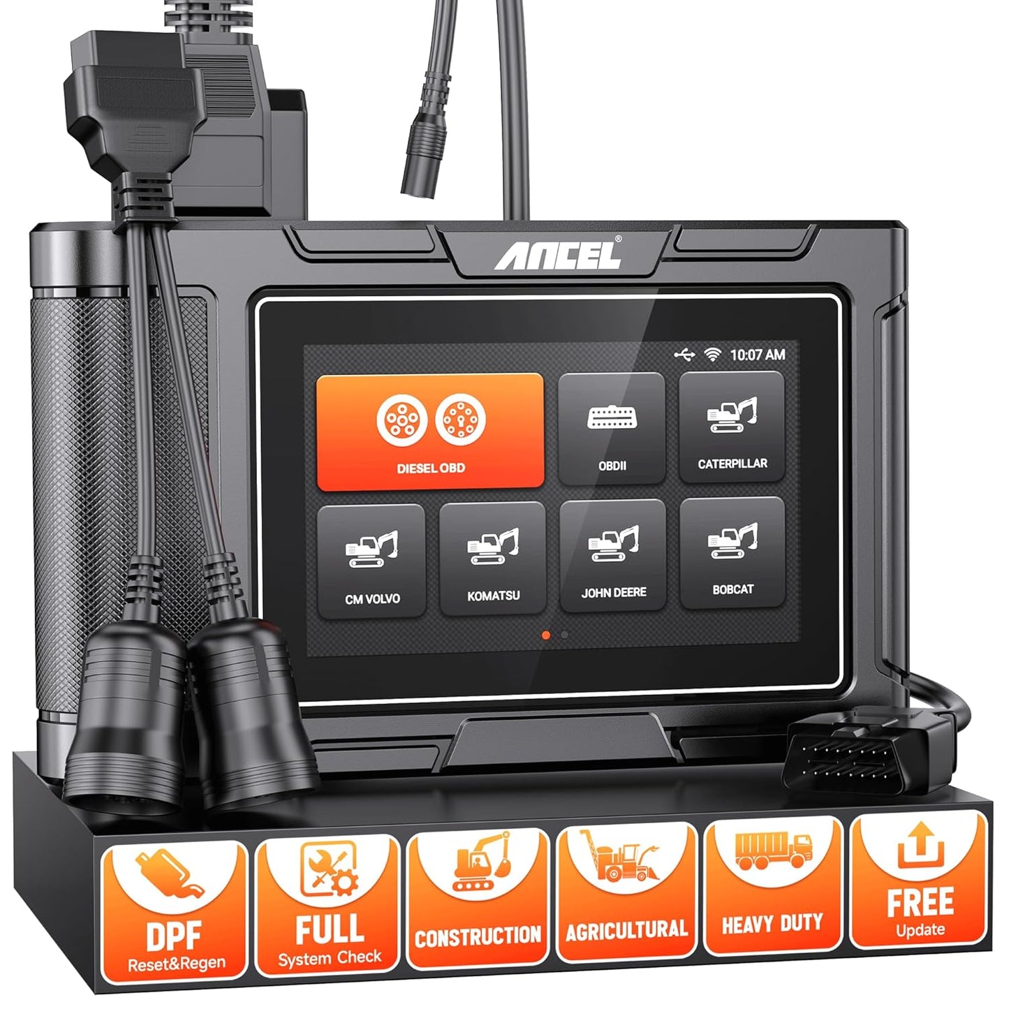 Ancel HD3600 Professional Heavy Duty Truck & Equipment Diagnostic Scanner