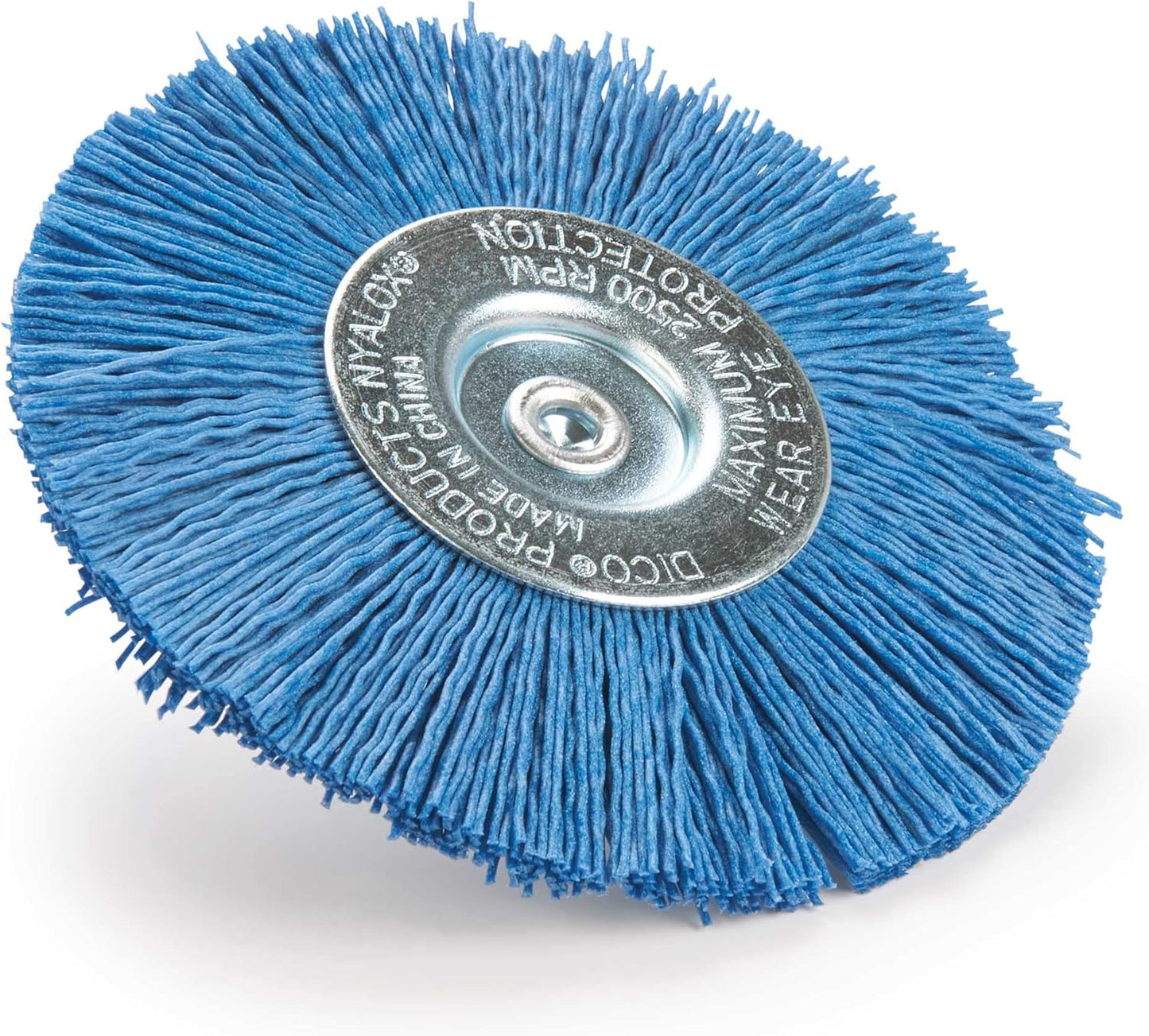 Dico 541-784-4 Nylox Wheel Brush 4" 240 Grit, Blue