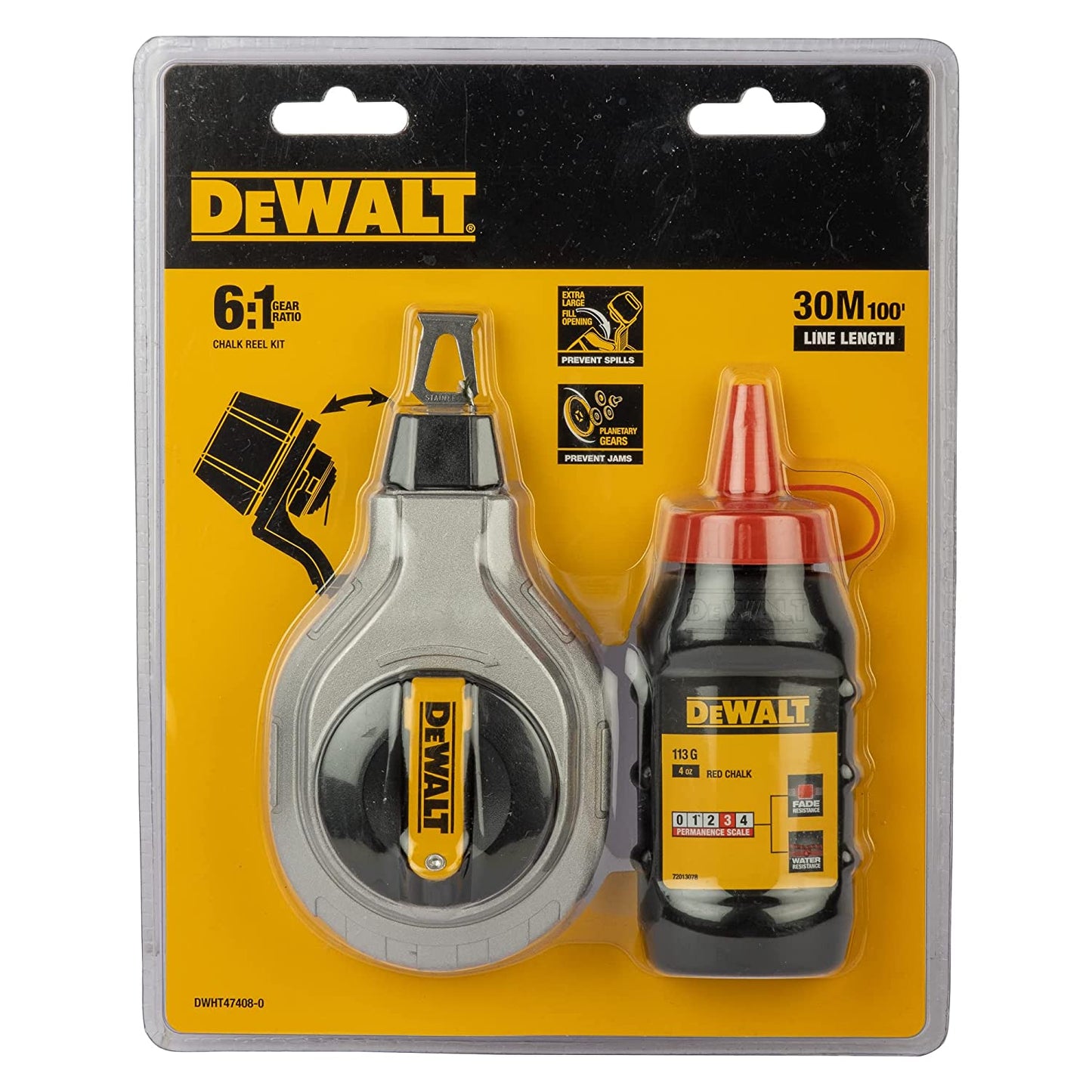 Dewalt DWHT47408 6:1 Chalk Reel Kit