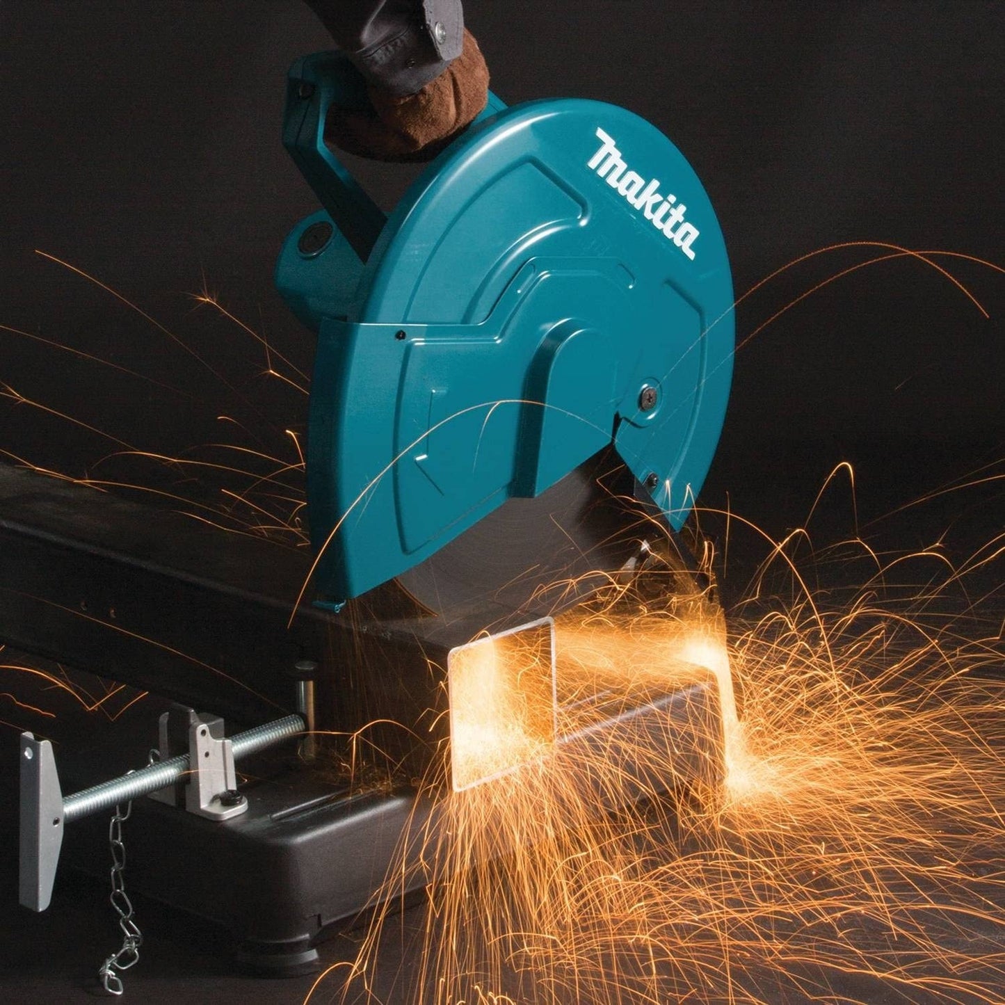 Makita LW1401X2 14" Cut‘Off Saw with 4‘1/2" Paddle Switch Angle Grinder