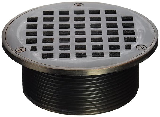 Jones Stephens D6091WB Old World Bronze 3-1/2" Metal Spud with 5" Round Strainer