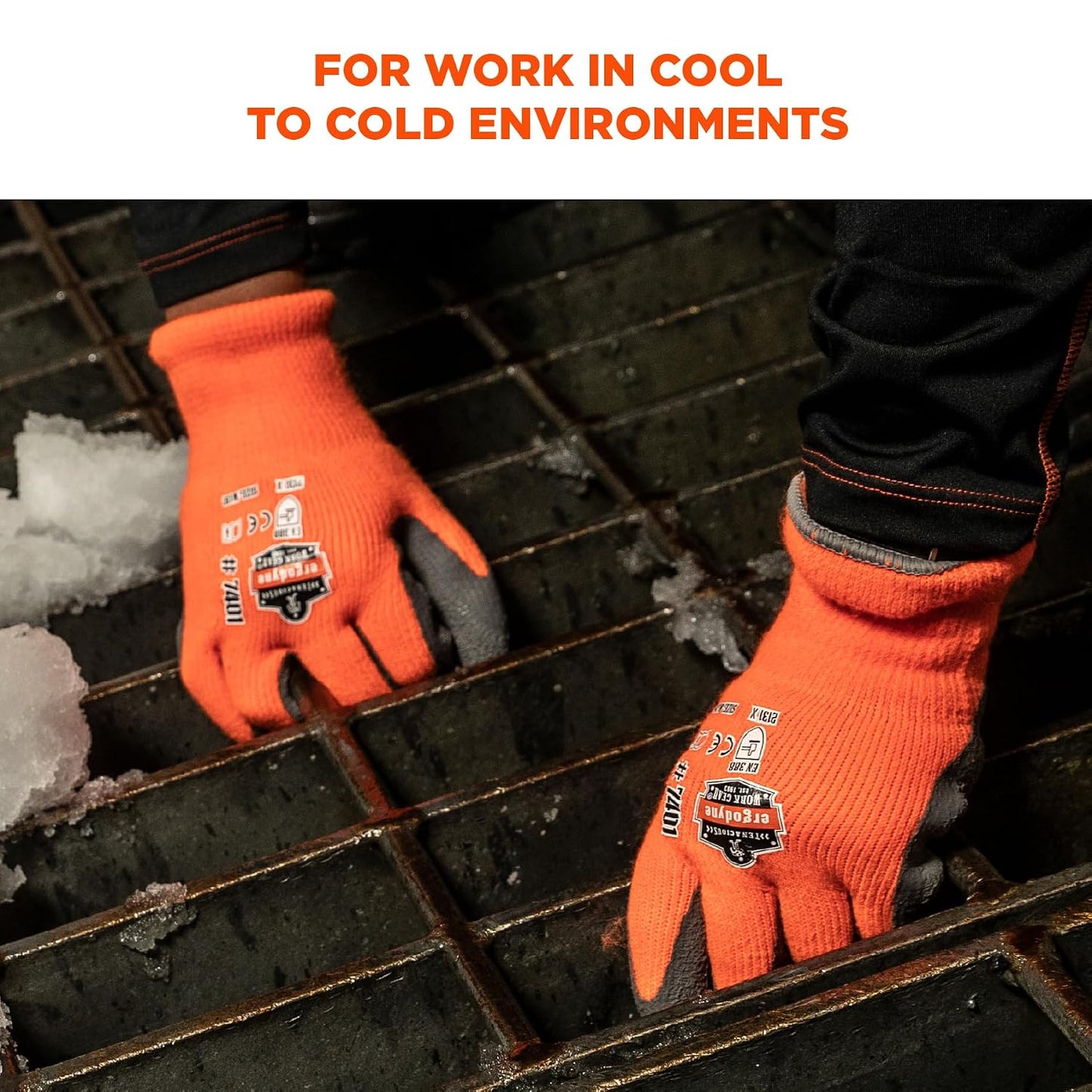 Ergodyne 17895 ProFlex 7401 Coated Lightweight Winter Work Gloves