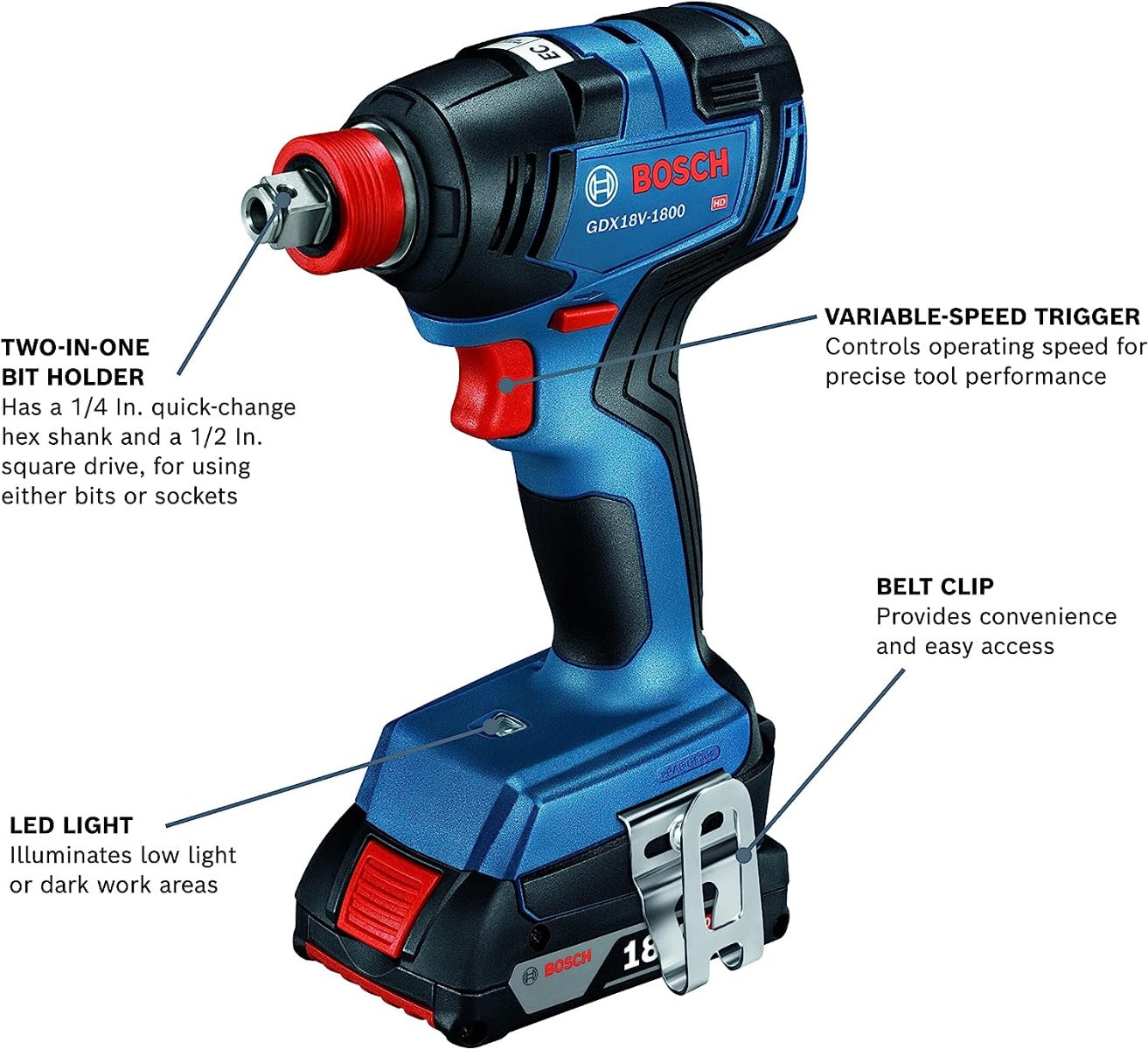 Bosch GXL18V-233B25 18V 2-Tool Combo Kit