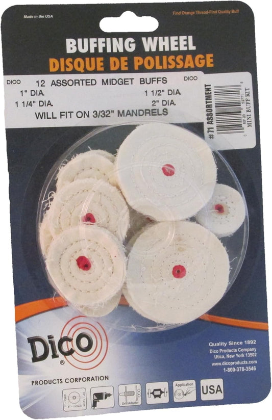 Dico 527-71 Mini buffs assorted