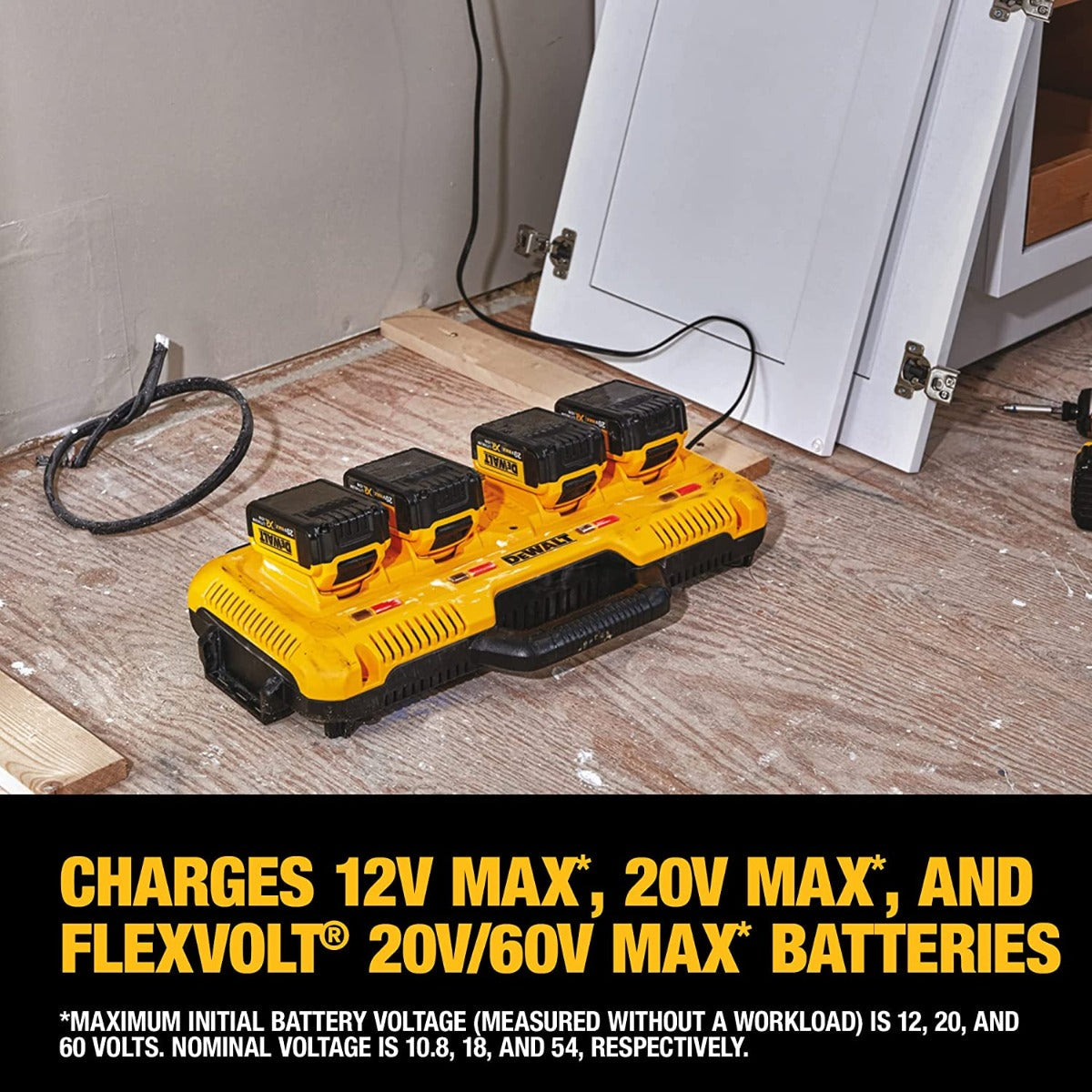 Dewalt DCB104 20V/60V Max* 4 Port Lithium Ion Battery Charger