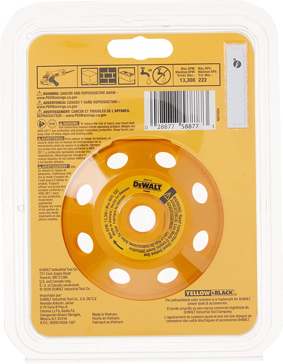 Dewalt DW4774 Double Row Surface Grinding Wheels