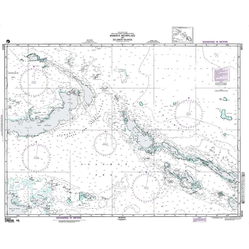 Paradise Clay NGA_82010 NGA Chart Bismarck Archipelago and Solomon Islands
