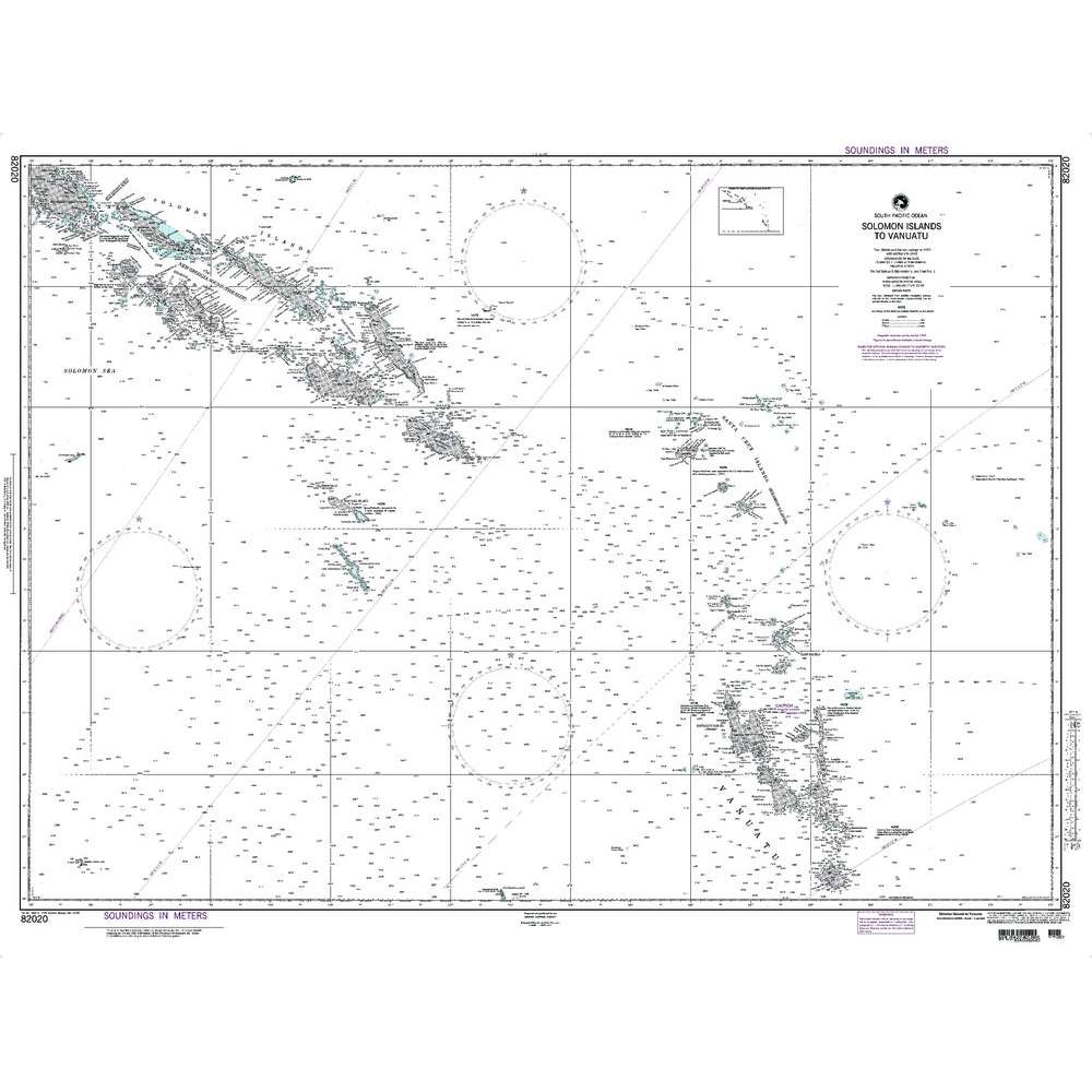 Paradise Clay NGA_82020 NGA Chart Solomon Is to Vanuatu (New Hebrides)