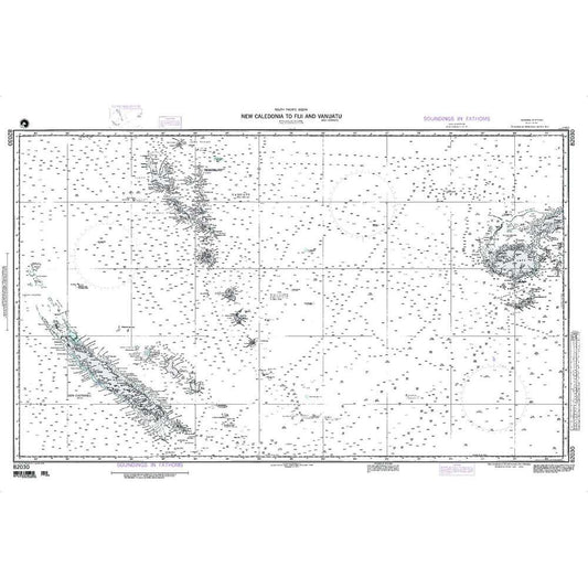 Paradise Clay NGA_82030 NGA Chart New Caledonia to Fiji Is and Vanuatu