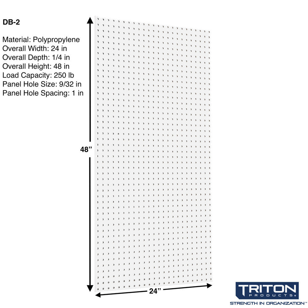 Triton Products DB-2 (2) 24" x 48" x 1/4" DuraBoard Pegboards