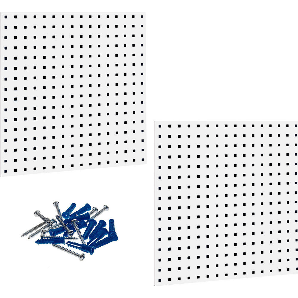 Triton Products LB1-W (2) 24" x 24" x 9/16" White LocBoard Pegboards