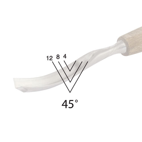 Narex Tools 829854 Spoontype Carving Chisel 4 mm