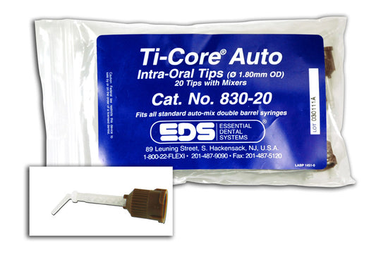 EDS 830-20 Ti-Core Auto E Intra Oral Tips (20 tips w/ mixers)