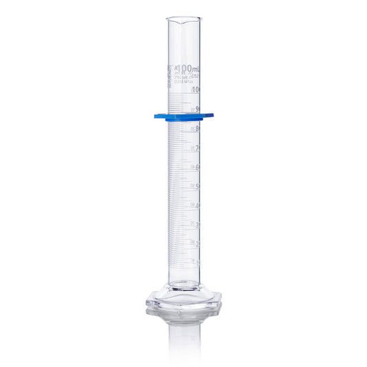 Globe Scientific 8300100 Cylinder Graduated Globe Glass 100mL Class A To Deliver (TD) Dual Grads ASTM E1272 1/Box