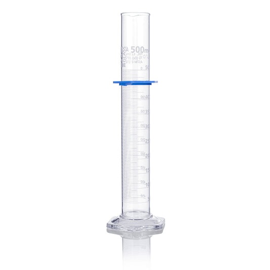 Globe Scientific 8300500 Cylinder Graduated Globe Glass 500mL Class A To Deliver (TD) Dual Grads ASTM E1272 1/Box
