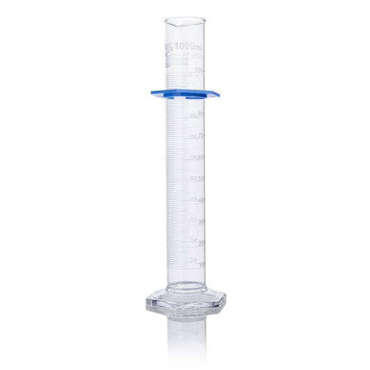 Globe Scientific 8301000 Cylinder Graduated Globe Glass 1000mL Class A To Deliver (TD) Dual Grads ASTM E1272 1/Box
