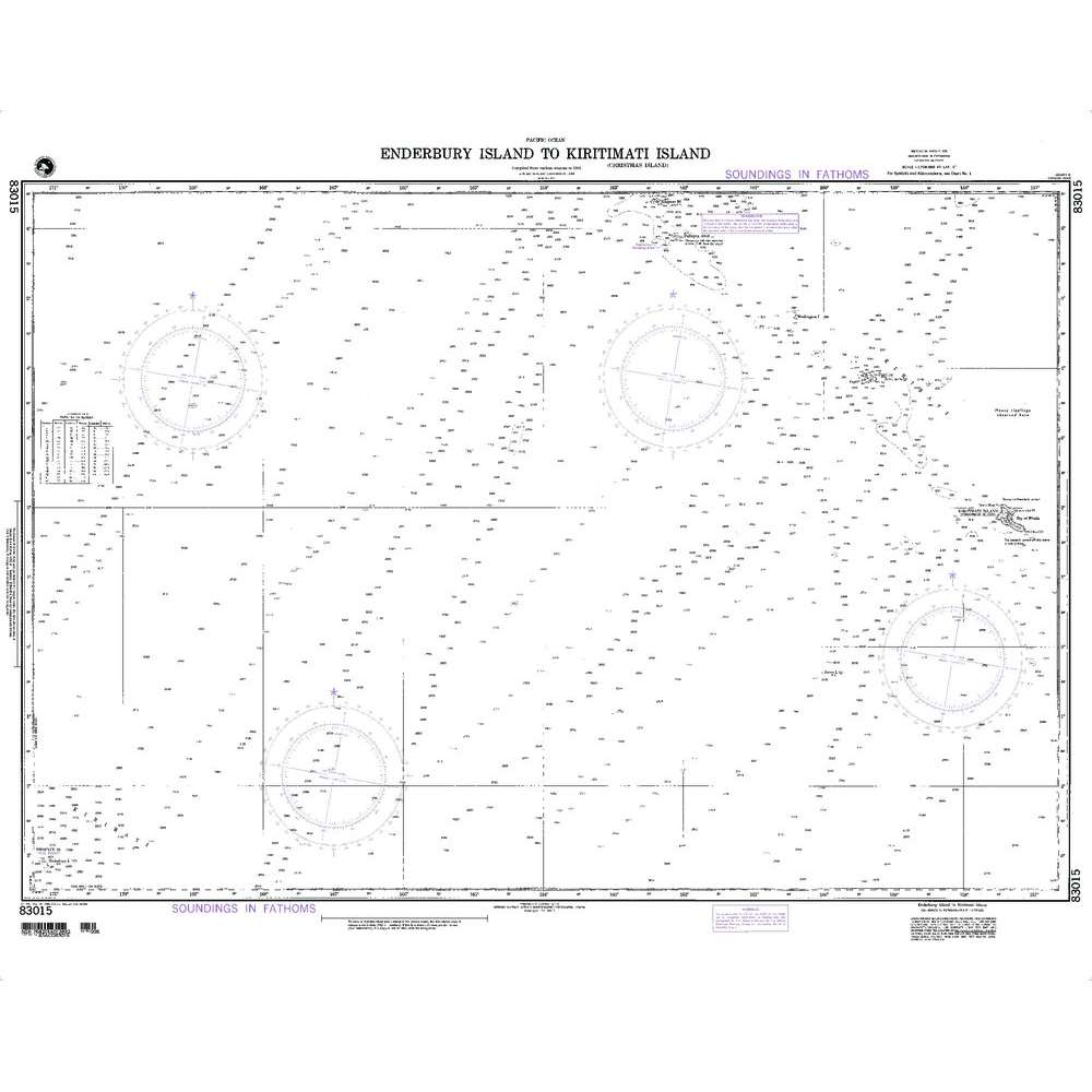 Paradise Clay NGA_83015 NGA Chart Enderbury Island to Kiritimati Island