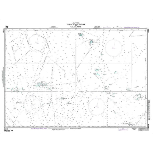 Paradise Clay NGA_83032 NGA Chart South Pacific Ocean Tuvalu - Fiji - France Tuvalu Islands Rotuma and Isles de Horne