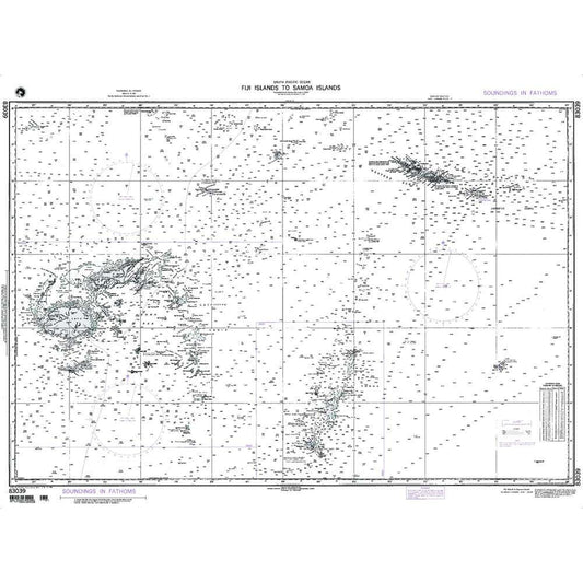 Paradise Clay NGA_83039 NGA Chart Fiji to Samoa Islands