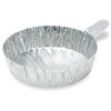Globe Scientific 8306 Aluminum Dish 60mm 1.3g (40mL) Crimped Side with Tab 100/Pack 10 Packs/Carton