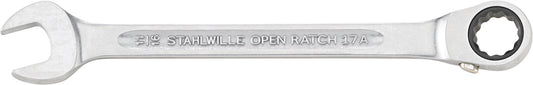 Stahlwille 41473838 17A 11/16 ZOLL GEWINKELT Combination Ratcheting Wrench