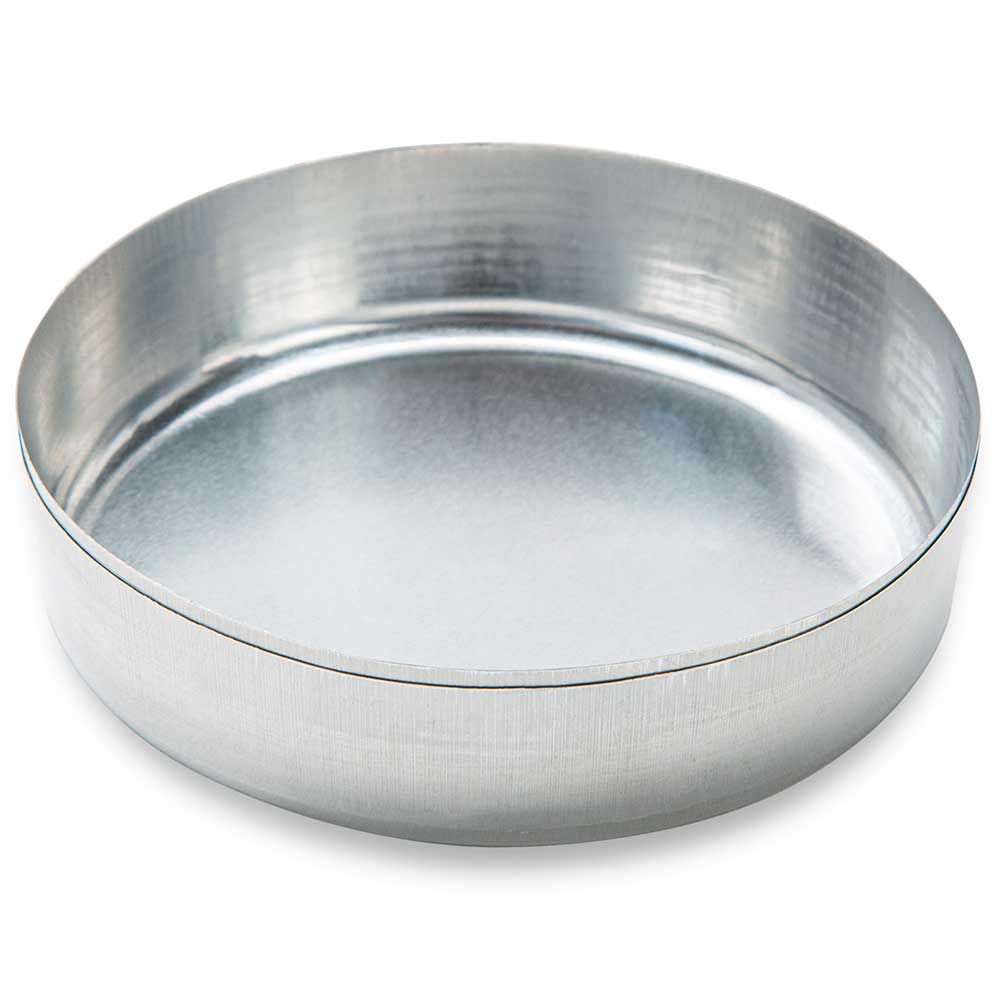 Globe Scientific 8308 Aluminum Dish 72mm 2.0g (70mL) Smooth Wall without Tab